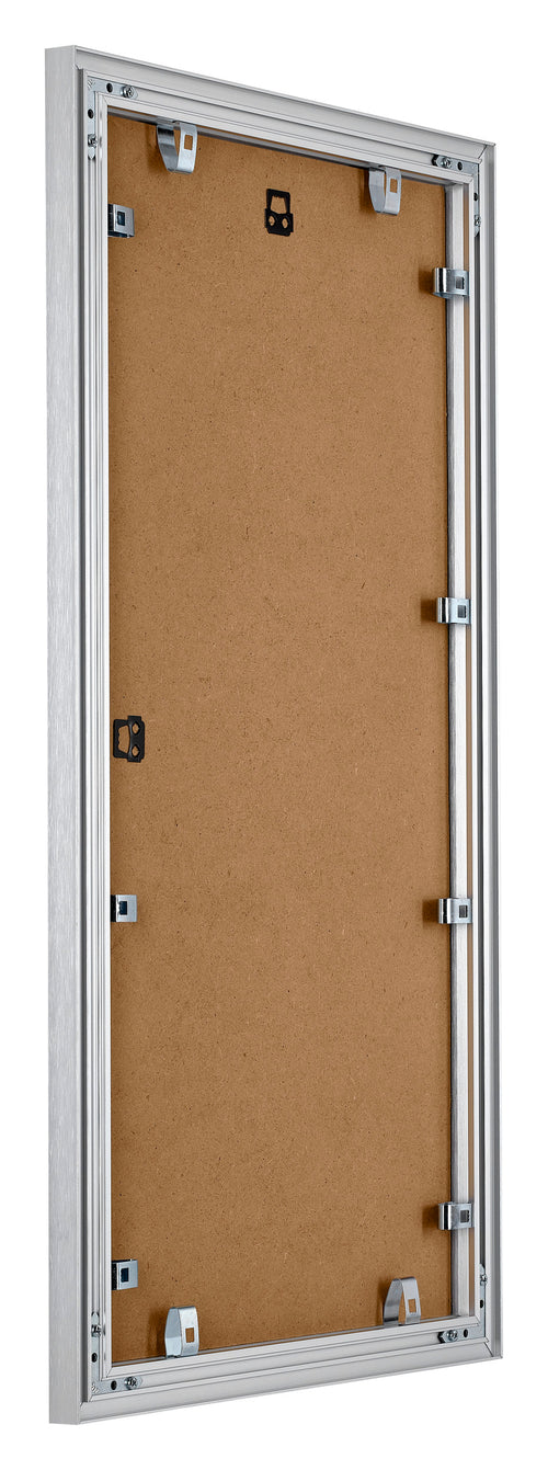 Tucson Aluminium Fotokader 50x100cm Zilver Geborsteld Achterzijde Schuin | Yourdecoration.be