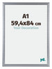 Tucson Aluminium Fotokader 59 4x84cm A1 Zilver Geborsteld Voorzijde Maat | Yourdecoration.be