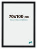 Tucson Aluminium Fotokader 70x100cm Zwart Geborsteld Voorzijde Maat | Yourdecoration.be