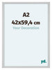 Virginia Aluminium Fotokader 42x59 4cm A2 Wit Voorzijde Maat | Yourdecoration.be
