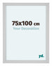 Virginia Aluminium Fotokader 75x100cm Wit Voorzijde Maat | Yourdecoration.be