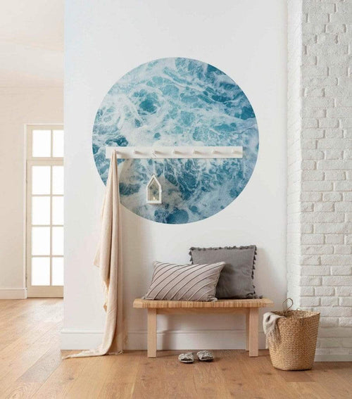 Komar Ocean Twist Fotobehang 125x125cm Rond Sfeer | Yourdecoration.be
