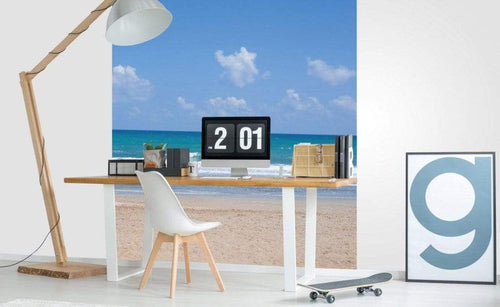 Dimex Empty Beach Fotobehang 225x250cm 3 banen Sfeer | Yourdecoration.nl