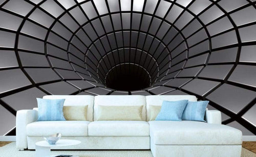 Dimex Silver Hole Fotobehang 375x250cm 5 banen Sfeer | Yourdecoration.be