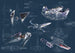 Komar Star Wars Blueprint Dark Vlies Fotobehang 400x280cm 8 banen | Yourdecoration.be