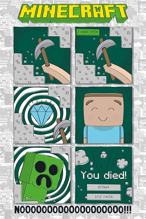 GBeye Minecraft One Last Diamond Poster 61x91,5cm | Yourdecoration.be