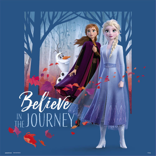 Grupo Erik Frozen Believe In The Journey Kunstdruk 30X30cm | Yourdecoration.be