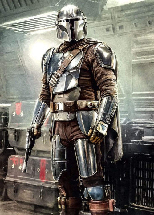 Komar Mandalorian Fight Posture Vlies Fotobehang 200x280cm 4 Banen | Yourdecoration.be