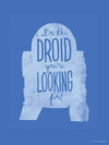 Komar Star Wars Silhouette Quotes R2D2 Kunstdruk 30x40cm | Yourdecoration.be