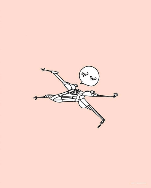 Komar Star Wars Pew Pew Kunstdruk 40x50cm | Yourdecoration.be