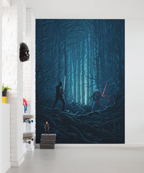 Komar Vlies Fotobehang Iadx4 003 Star Wars Wood Fight Interieur | Yourdecoration.be