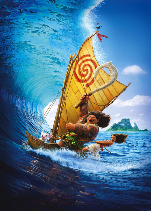 Komar Vlies Fotobehang Iadx4 010 Moana Ride The Wave | Yourdecoration.be