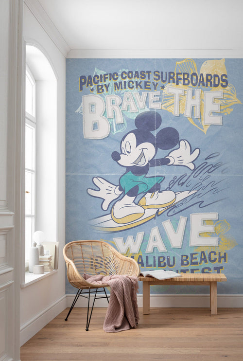 Komar Vlies Fotobehang Iadx4 014 Mickey Brave The Wave Interieur | Yourdecoration.be