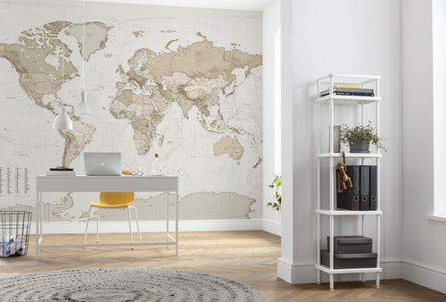 Komar Vlies Fotobehang X7 1015 Earth Map Interieur | Yourdecoration.be