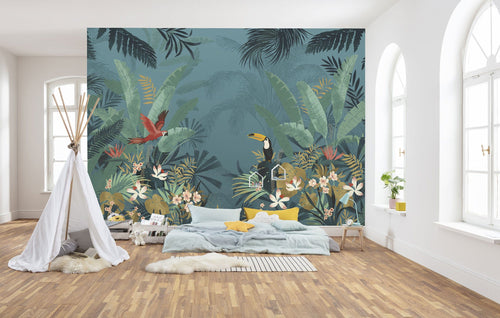 Komar Vlies Fotobehang Xxl4 1013 Enchanted Jungle Interieur | Yourdecoration.be