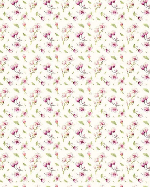 Komar Magnolia Rapport Vlies Fotobehang 200x250cm 2 banen | Yourdecoration.be