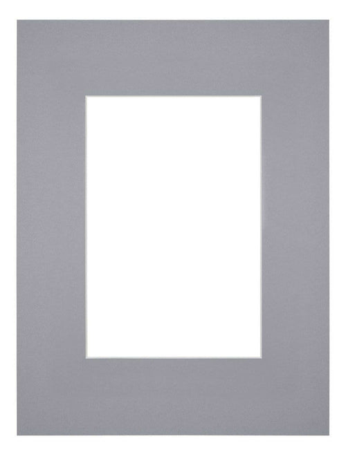 Passe Partout 18x24cm Karton Grijs Rand Recht Voorzijde | Yourdecoration.be