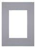 Passe Partout 18x24cm Karton Grijs Rand Recht Voorzijde | Yourdecoration.be