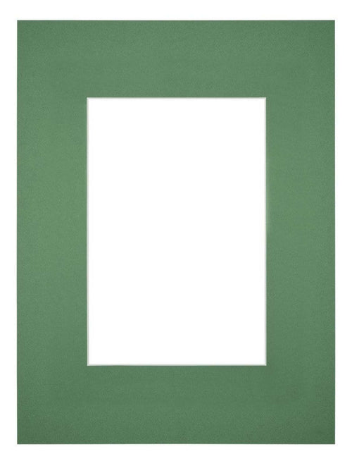 Passe Partout 18x24cm Karton Groen Bos Rand Recht Voorzijde | Yourdecoration.be