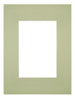 Passe Partout 18x24cm Karton Mintgroen Rand Recht Voorzijde | Yourdecoration.be