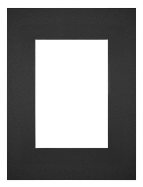 Passe Partout 18x24cm Karton Zwart Rand Recht Voorzijde | Yourdecoration.be