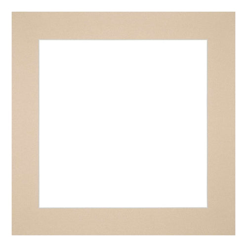 Passe Partout 20x20cm Karton Beige Rand Recht Voorzijde | Yourdecoration.be