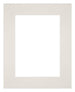 Passe Partout 20x25cm Karton Lichtgrijs Rand Recht Voorzijde | Yourdecoration.be