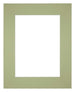 Passe Partout 20x25cm Karton Mintgroen Rand Recht Voorzijde | Yourdecoration.be