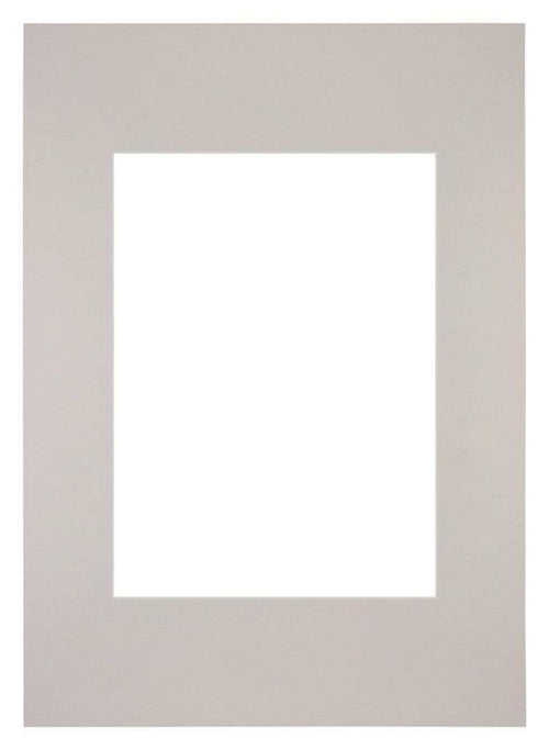 Passe Partout 20x28cm Karton Grijs Graniet Rand Recht   Voorzijde | Yourdecoration.be