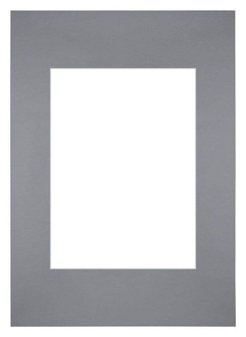 Passe Partout 20x28cm Karton Grijs Rand Recht Voorzijde | Yourdecoration.be