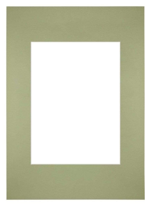 Passe Partout 20x28cm Karton Mintgroen Rand Recht Voorzijde | Yourdecoration.be