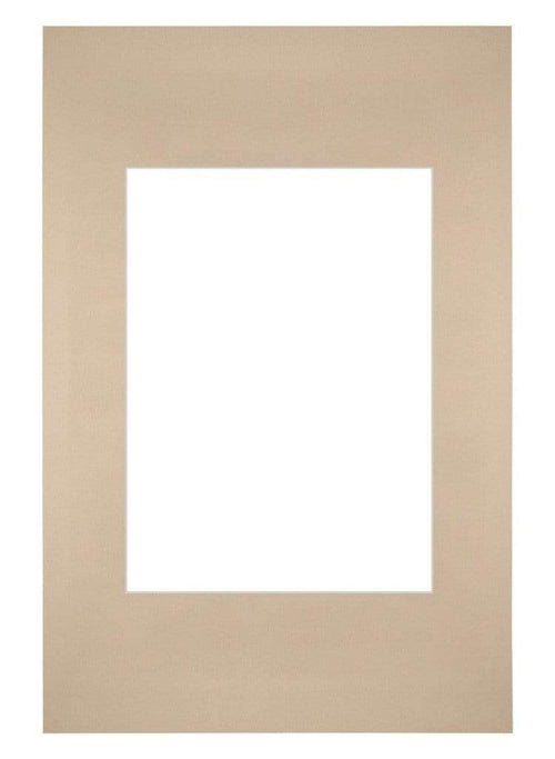 Passe Partout 20x30cm Karton Beige Rand Recht Voorzijde | Yourdecoration.be