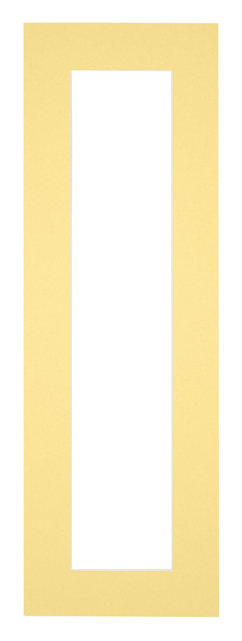 Passe Partout 20x60cm Karton Geel Rand 5cm Recht Voorzijde | Yourdecoration.be