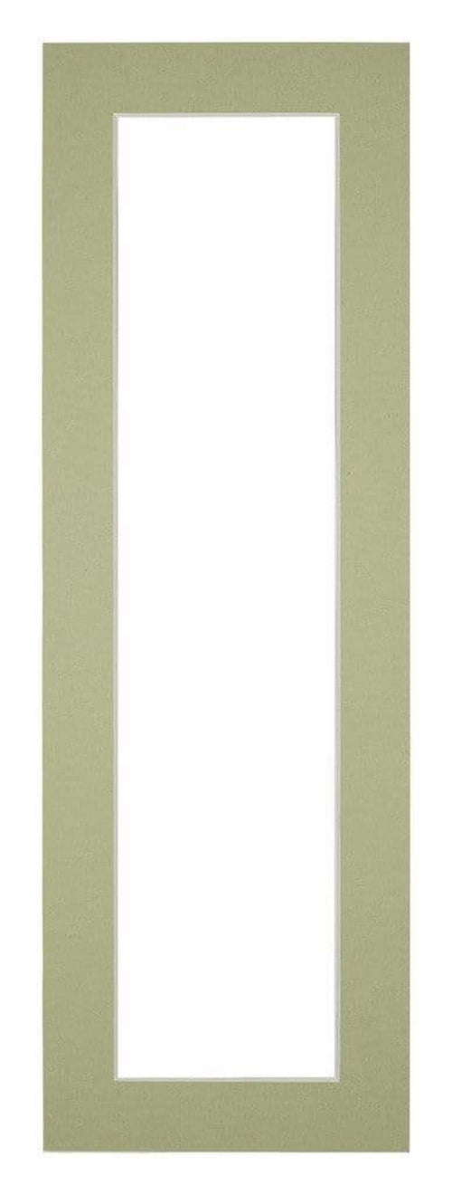 Passe Partout 20x60cm Karton Mintgroen Rand 4cm Recht Voorzijde | Yourdecoration.be
