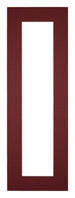 Passe Partout 20x60cm Karton Wijnrood Rand 5cm Recht Voorzijde | Yourdecoration.be