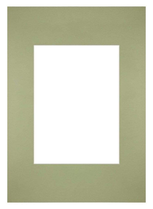 Passe Partout 21x29,7cm Karton Mintgroen Rand Recht Voorzijde | Yourdecoration.be