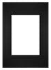 Passe Partout 21x29,7cm Karton Zwart Rand Recht   Voorzijde | Yourdecoration.be
