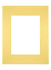 Passe Partout 24x30cm Karton Geel Rand Recht Voorzijde | Yourdecoration.be