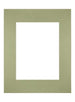 Passe Partout 28x35cm Karton Mintgroen Rand Recht Voorzijde | Yourdecoration.be