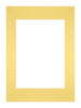 Passe Partout 29,7x42cm A3/A4 Karton Geel Rand Recht Voorzijde | Yourdecoration.be