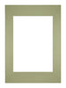 Passe Partout 29,7x42cm A3/A4 Karton Mintgroen Rand Recht   Voorzijde | Yourdecoration.be