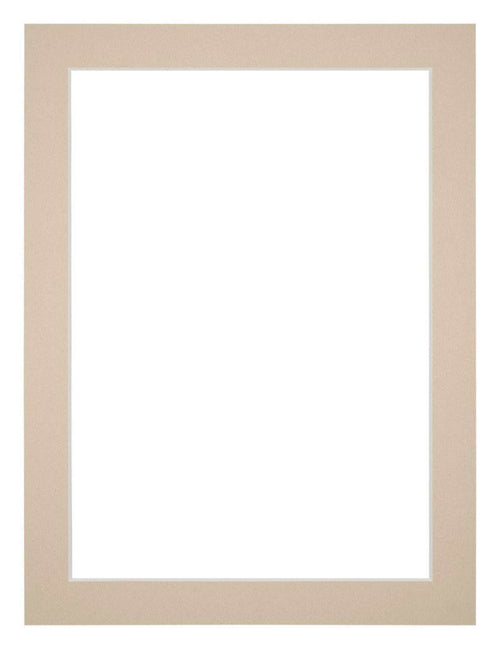 Passe Partout 30x40cm Karton Beige Rand 3cm Recht Voorzijde | Yourdecoration.be