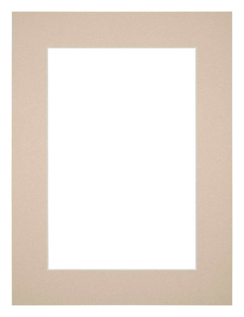 Passe Partout 60x80cm Karton Beige Rand 5cm Recht Voorzijde | Yourdecoration.be