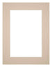 Passe Partout 60x80cm Karton Beige Rand 5cm Recht Voorzijde | Yourdecoration.be