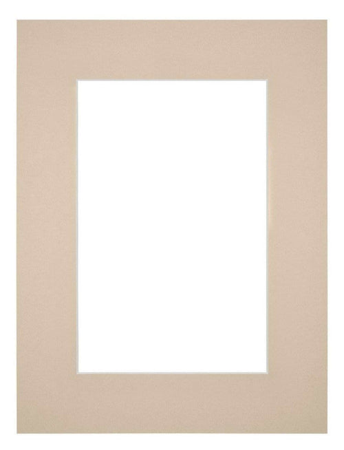 Passe Partout 45x60cm Karton Beige Rand 6cm Recht Voorzijde | Yourdecoration.be