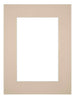 Passe Partout 45x60cm Karton Beige Rand 6cm Recht Voorzijde | Yourdecoration.be