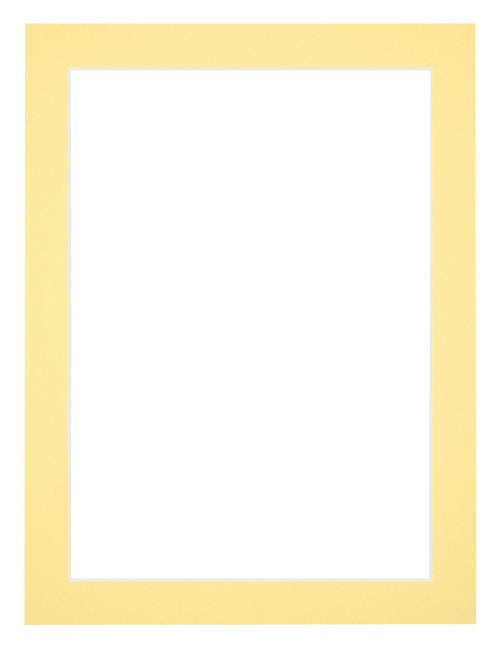 Passe Partout 60x80cm Karton Geel Rand 3cm Recht Voorzijde | Yourdecoration.be