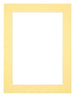 Passe Partout 45x60cm Karton Geel Rand 4cm Recht Voorzijde | Yourdecoration.be