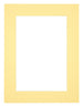 Passe Partout 60x80cm Karton Geel Rand 5cm Recht Voorzijde | Yourdecoration.be