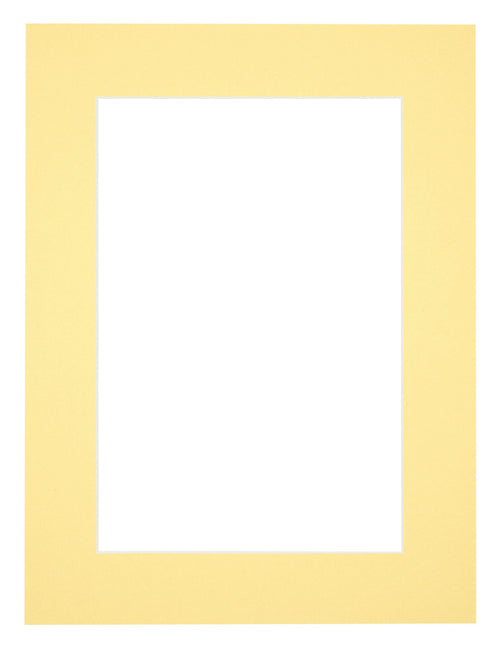 Passe Partout 30x40cm Karton Geel Rand 5cm Recht Voorzijde | Yourdecoration.be